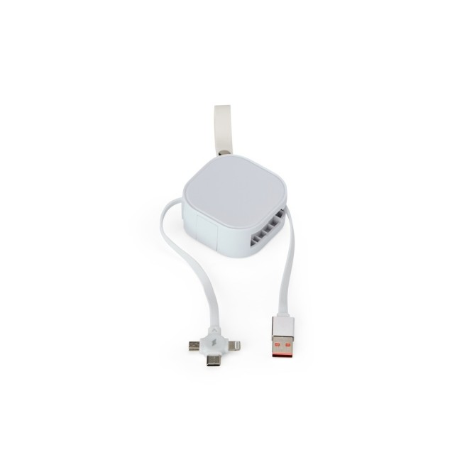 Cabo USB retrátil 4 em 1 Personalizado