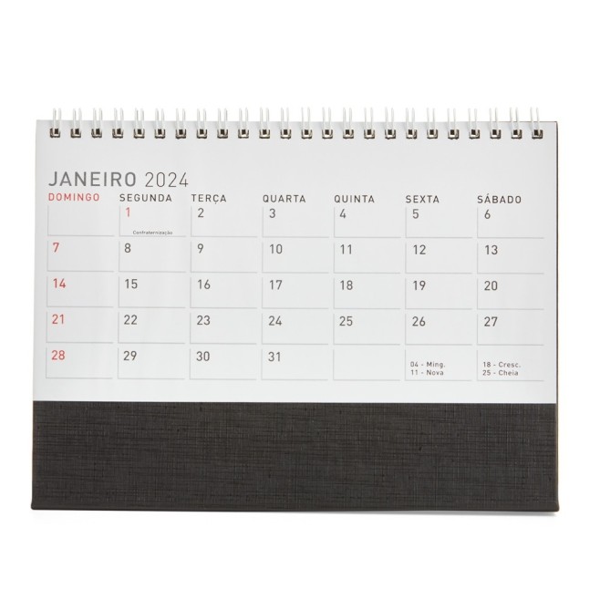 Calendário de Mesa 2024 para Brinde