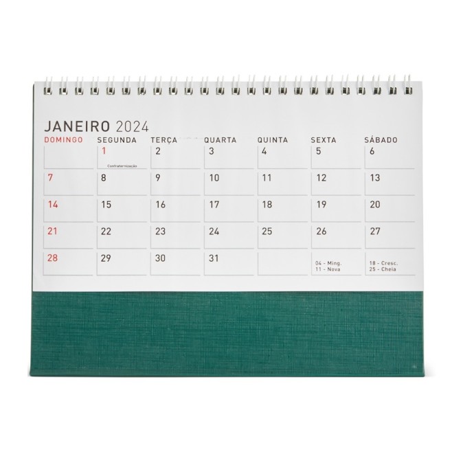 Calendário de Mesa 2024 para Brinde