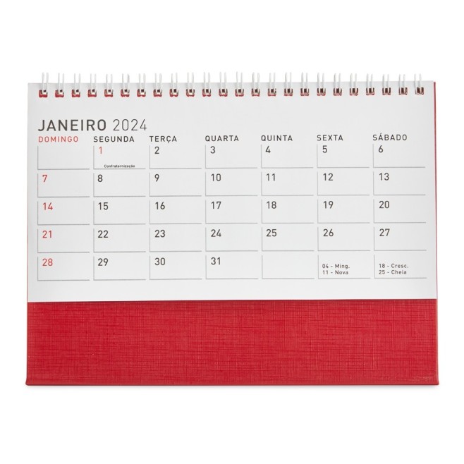 Calendário de Mesa 2024 para Brinde
