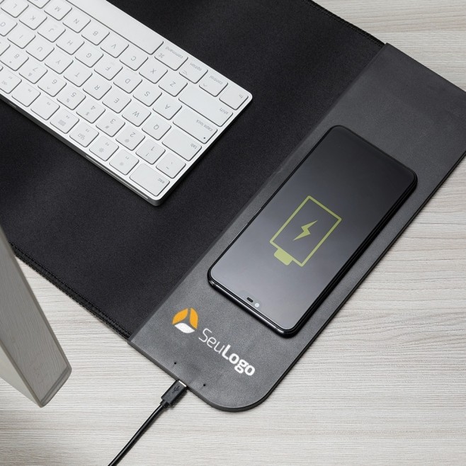 Desk Pad com carregamento por indução Personalizado