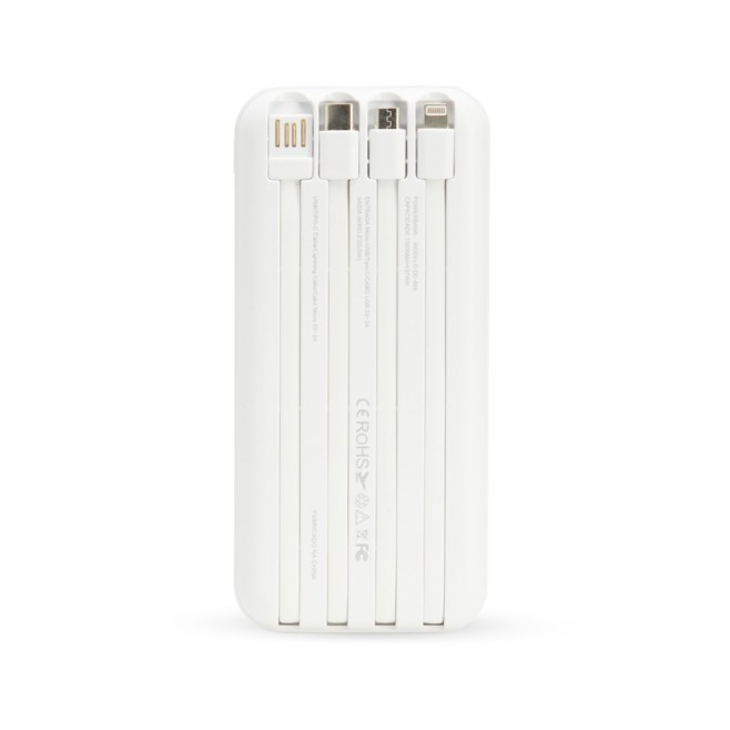 Power Bank 10.000mAh com Carregamento via Indução ou via Cabo