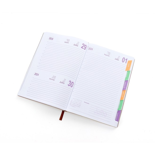 Agenda Couro Sintético 2024/25 Personalizada