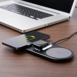Base de carregamento por indução dual para celulares e Iwatch