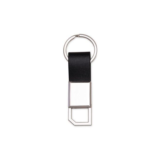 Chaveiro Metal com Couro Para Brinde Personalizado