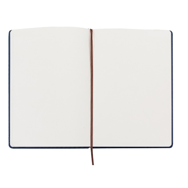 Caderneta tipo Moleskine de Couro Sintético Personalizada