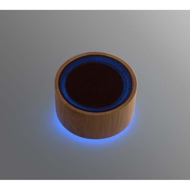 Caixa de Som Bluetooh em Bambu Personalizada com Logo