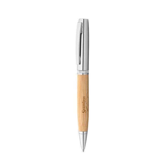 Caneta Bambu para Brindes com Logo 