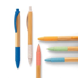 Caneta Ecológica de Bambu e Fibra de Trigo Personalizada