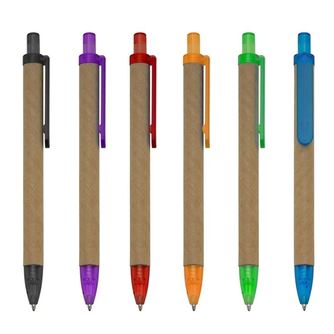 Caneta Ecológica Papelão Personalizada com Logo