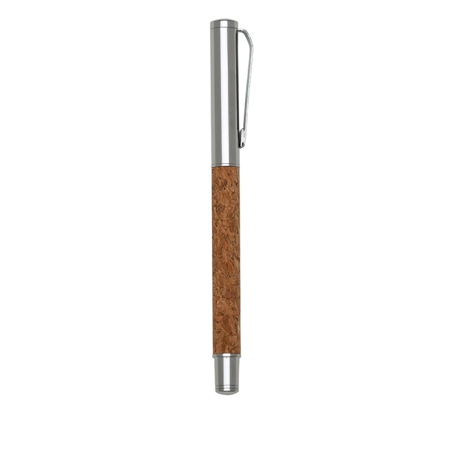 Caneta Metal Roller com Cortiça Personalizada