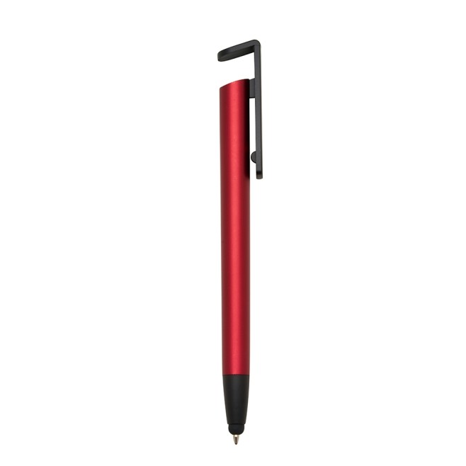 Caneta Plástica Touch com Suporte Personalizada