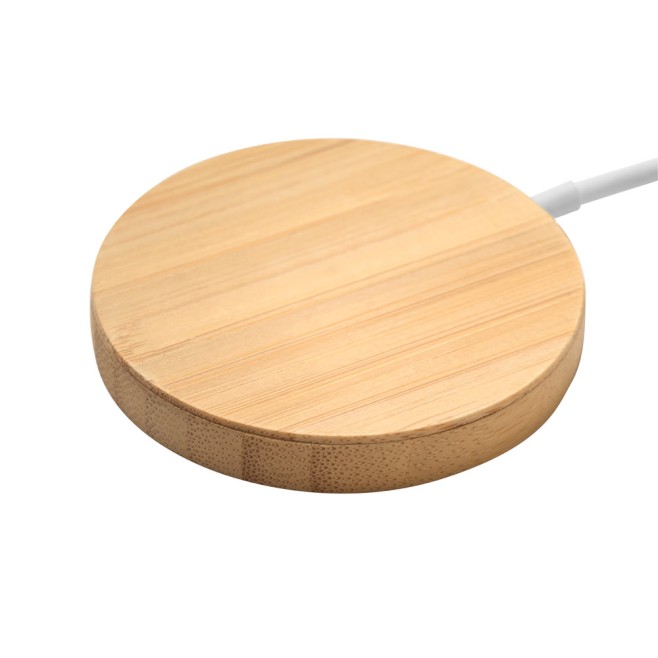 Carregador por Indução em Bambu Personalizado