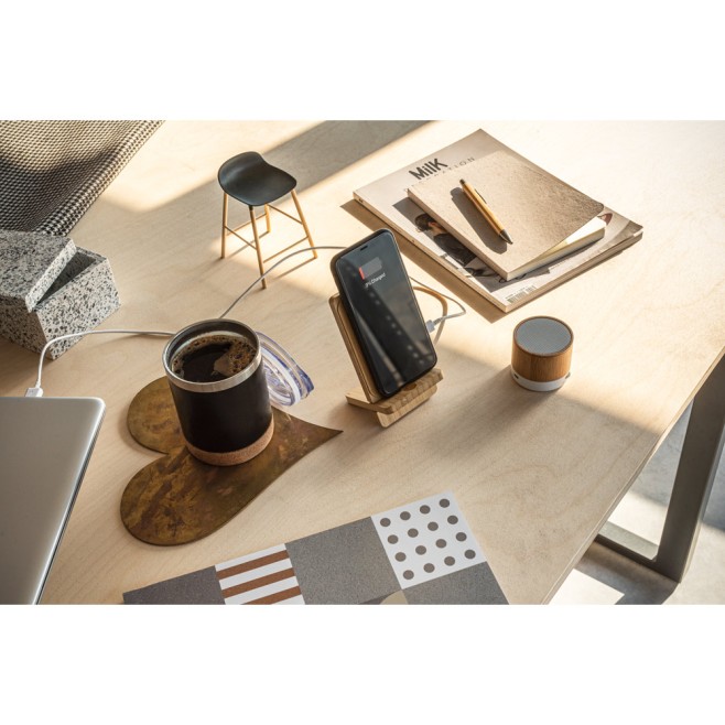 Carregador Wireless em Bambu Personalizado
