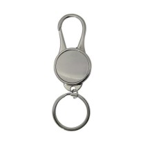 Chaveiro de metal redondo com gancho Personalizado