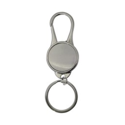 Chaveiro de metal redondo com gancho Personalizado