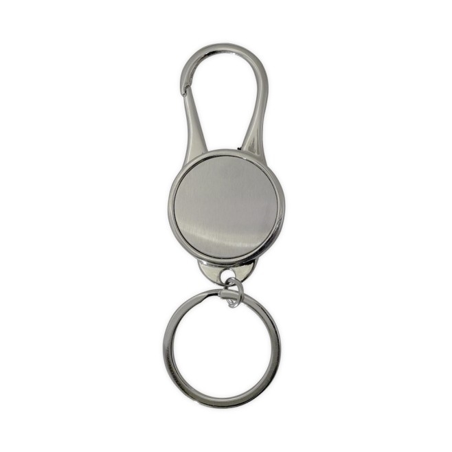 Chaveiro de metal redondo com gancho Personalizado