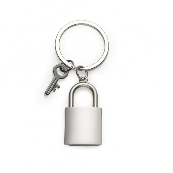 Chaveiro em Metal com Formato de Cadeado Personalizado