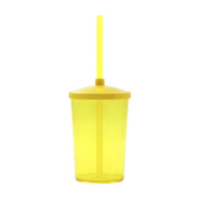 Copo 350 com Tampa e Canudo Personalizado