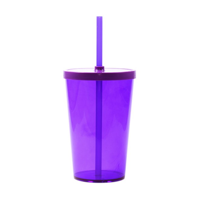 Copo 550 com tampa e canudo Personalizado