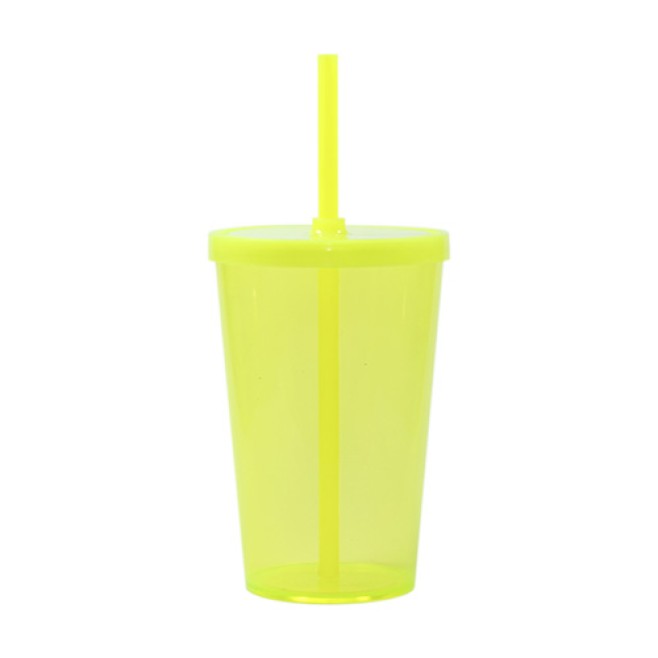 Copo 550 com tampa e canudo Personalizado