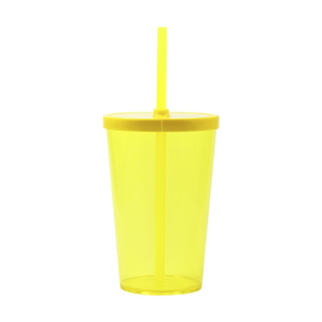 Copo 550 com tampa e canudo Personalizado