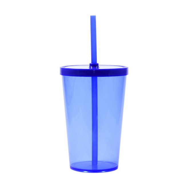 Copo 550 com tampa e canudo Personalizado