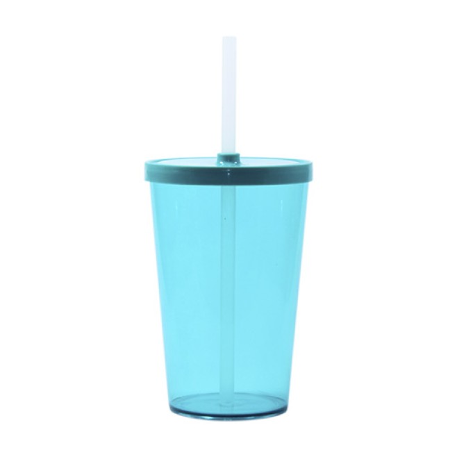 Copo 550 com tampa e canudo Personalizado