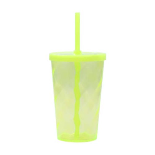 Copo 550 Espiral com Tampa e Canudo Personalizado