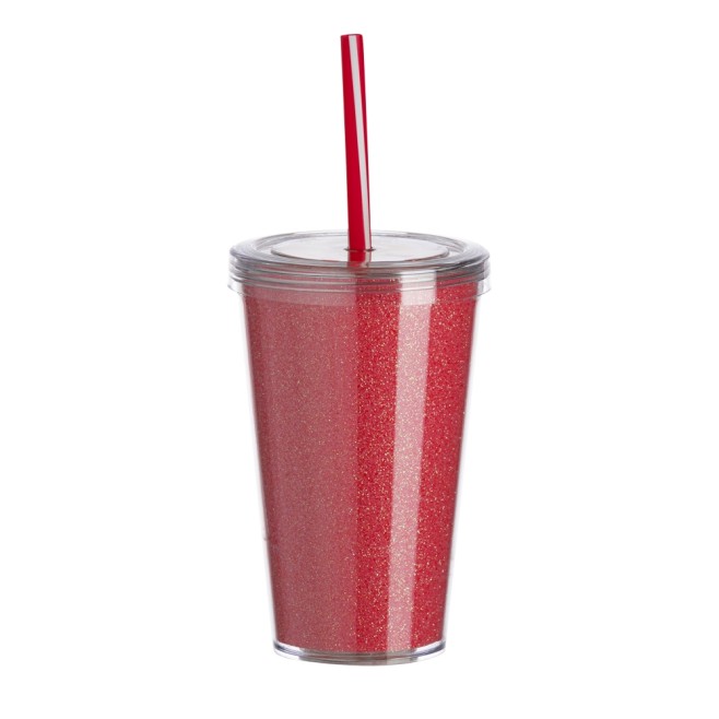 Copo de Acrílico 550ml com Canudo Personalizado