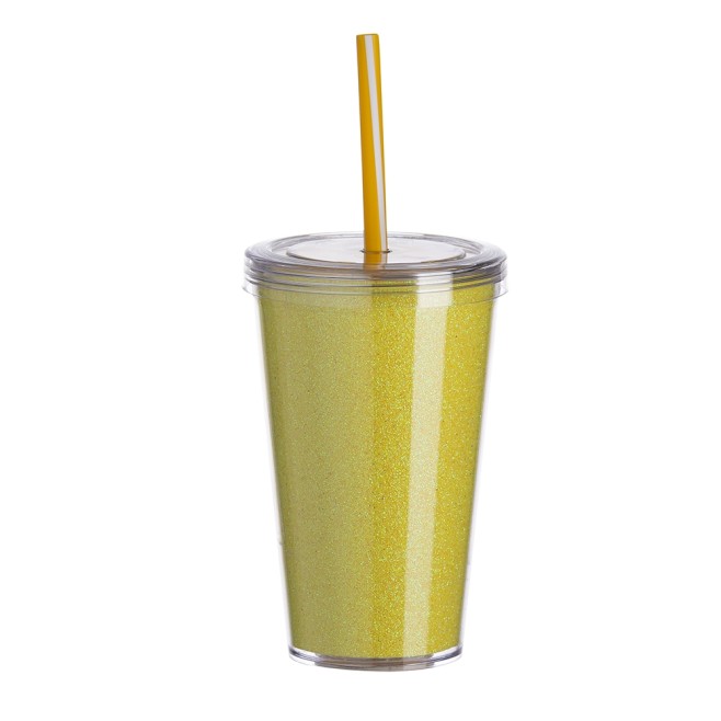Copo de Acrílico 550ml com Canudo Personalizado