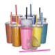 Copo de Acrílico 550ml com Canudo Personalizado
