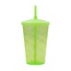 Copo Espiral 700 ml com Tampa e Canudo Personalizado