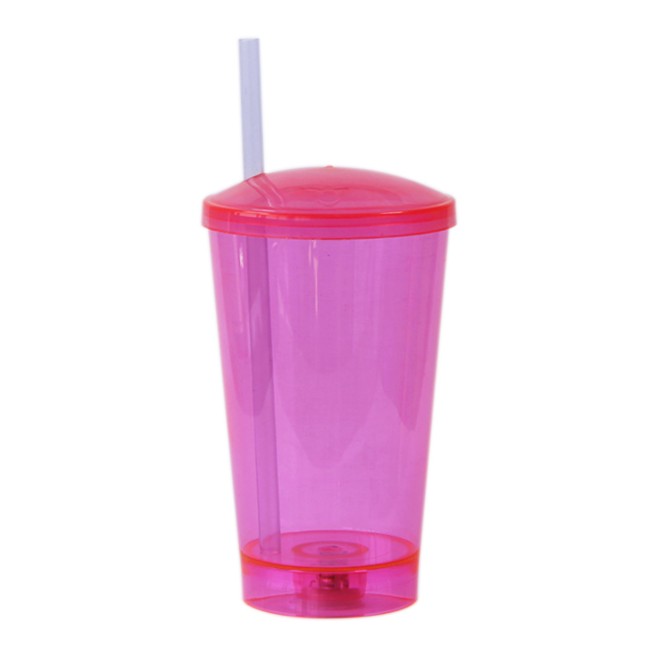 Copo Led 550 com Tampa e Canudo Personalizado