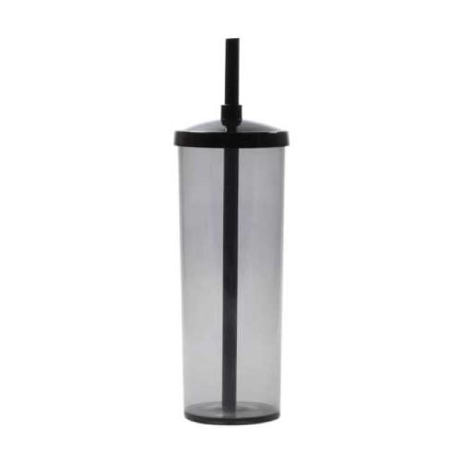 Copo Longdrink com Tampa e Canudo Personalizado