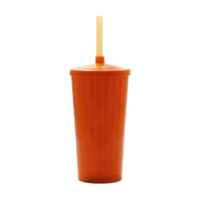 Copo Pixel com Tampa e Canudo Personalizado