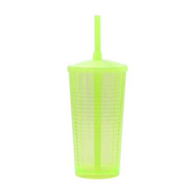 Copo Pixel com Tampa e Canudo Personalizado