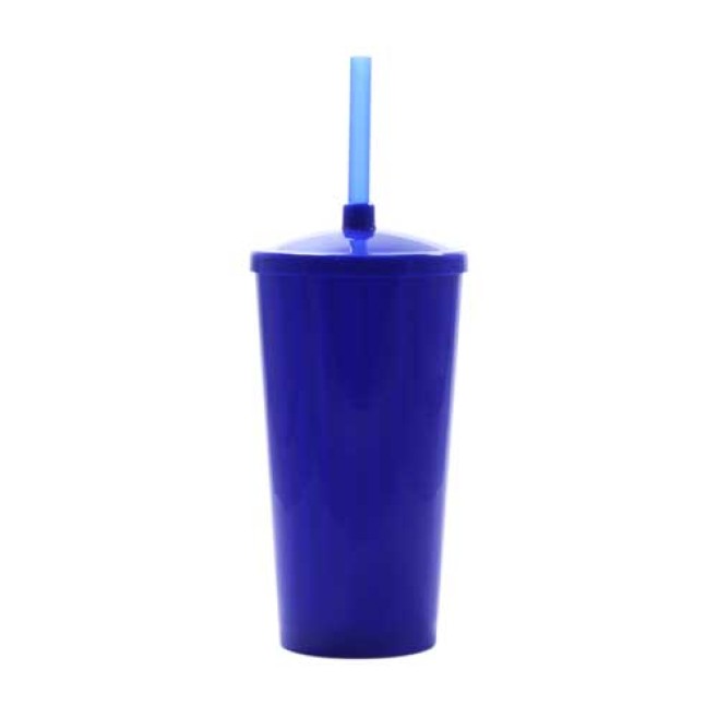 Copo Pixel com Tampa e Canudo Personalizado