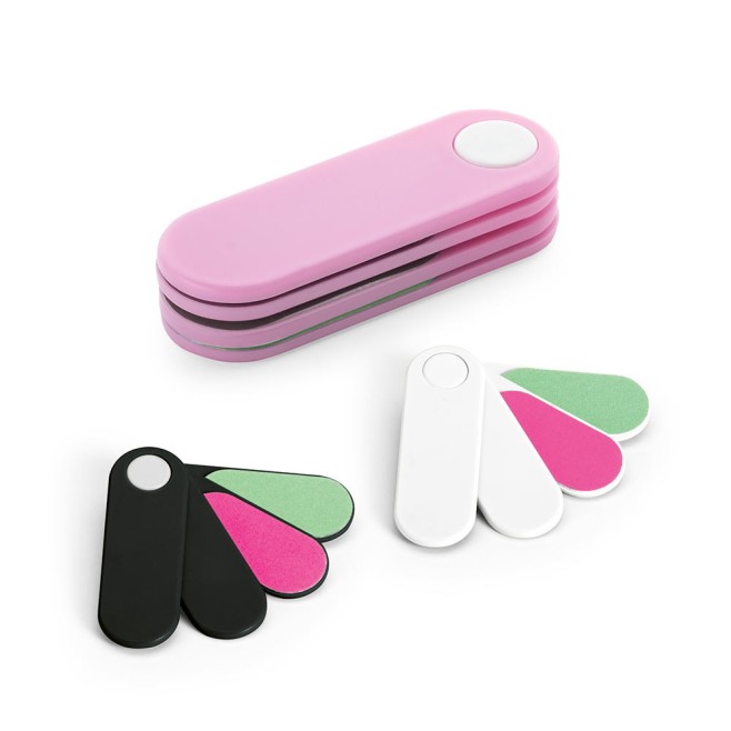 Kit Com 4 Lixas de Unha Personalizado Com Logo