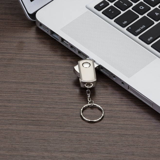 Mini Pen Drive 4GB Giratório Personalizado