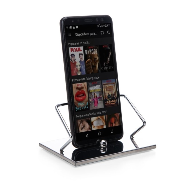 Porta Celular Inox com Logo