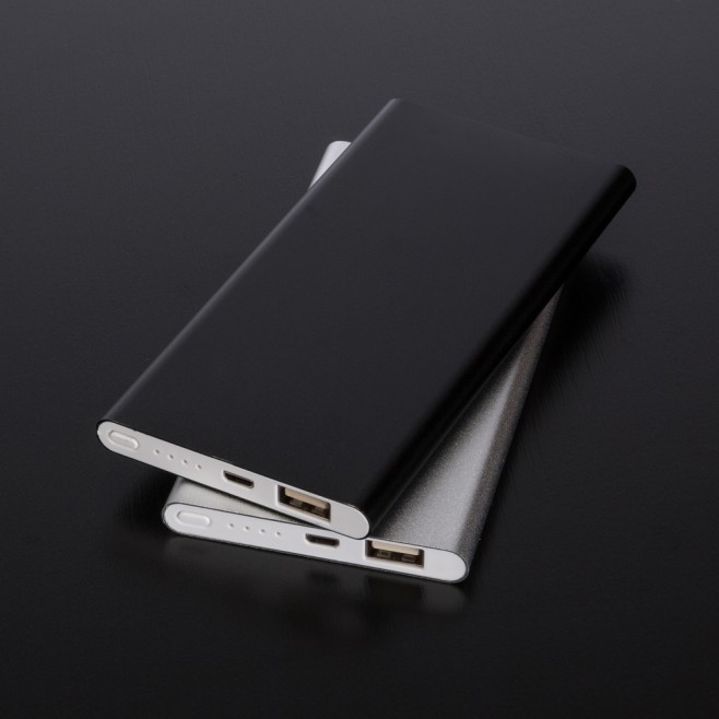 Power Bank Metal com Indicador Led para Brinde