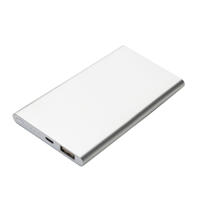Power Bank Metal com Indicador Led para Brinde