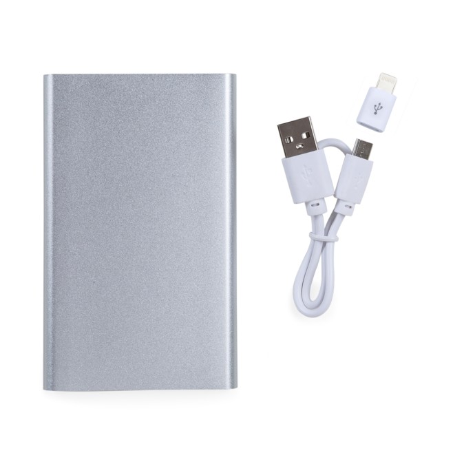 Power bank Metal com Indicador Led Personalizado