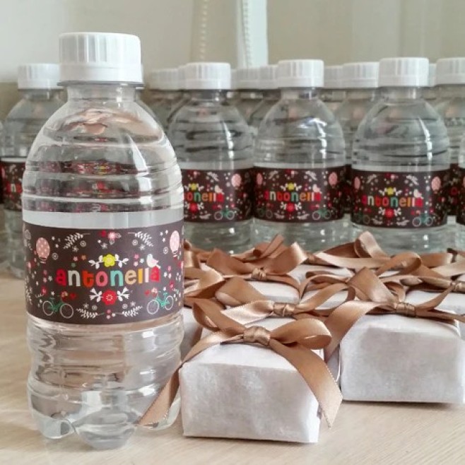 Garrafa de Água Personalizada Para Festas